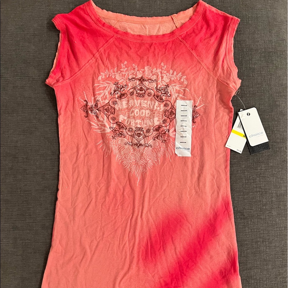NWT Choice by Calvin Klein Heavenly Good Fortune Sleeveless Shirt
